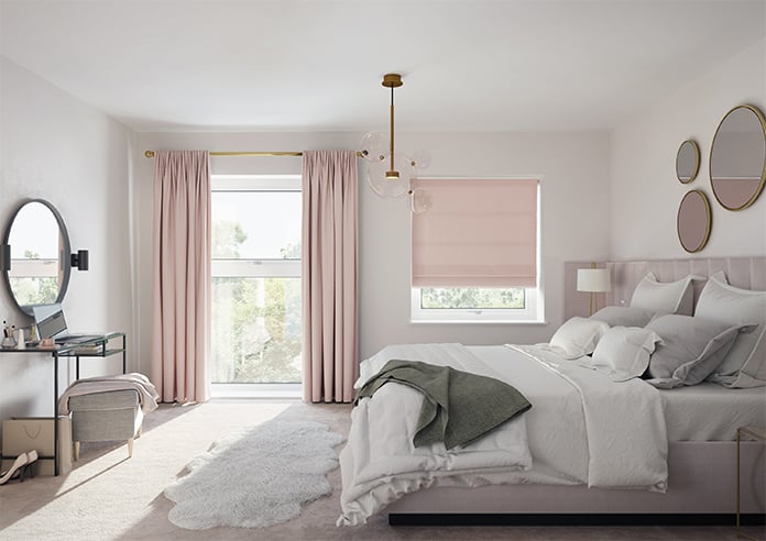 Oslo, Baby Pink - Twist&Fit Roman Blind - Image 9